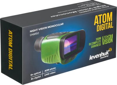 Монокуляр ночного видения LEVENHUK Atom Digital DNM50, 4 - 9 x 28 ...