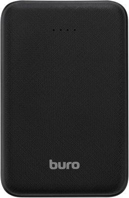 Внешний аккумулятор (Power Bank) Buro T4-10000,  10000мAч,  черный [t4-10000-bk]