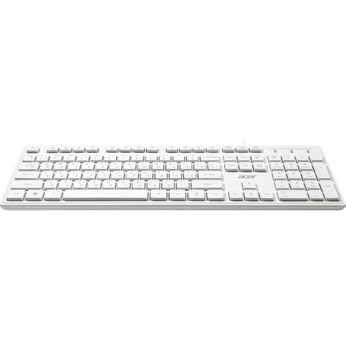 Клавиатура Acer OKW503, проводная, USB, мембранная, белый [zl.kbd11.00q]