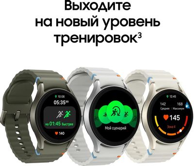 Смарт-часы Samsung Galaxy Watch 7 LTE 44мм, 1.47", серебристый ...