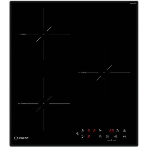 Индукционная варочная поверхность Indesit IS 40CQ45 NE, конфорок: 3 шт., стеклокерамика, независимая, черный