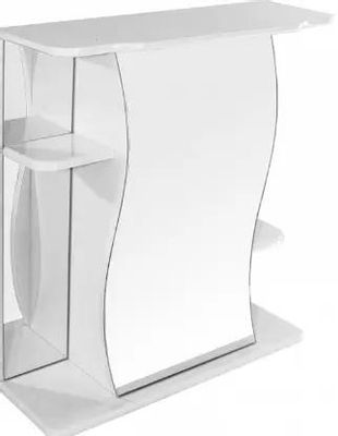 Шкаф MIXLINE Венеция 60 без подсветки,  с зеркалом,  подвесной,  600х690х240 мм,  белый [77001136]