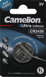 Изображение товара Батарейка CAMELION CR2430-BP1 CR2430 3В