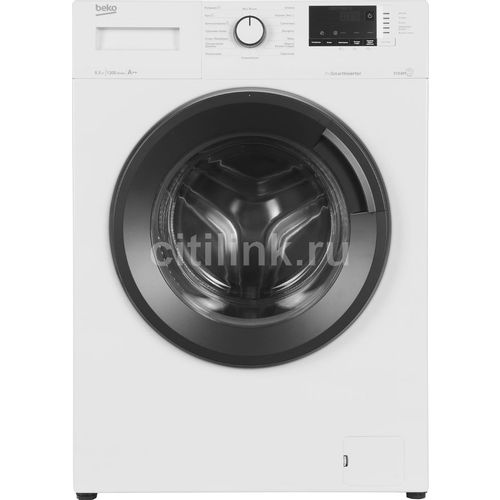 Стиральная машина Beko WSRE6H612ZAWI, с фронтальной загрузкой, 6.5кг, 1200об/мин, с паром, инверторная