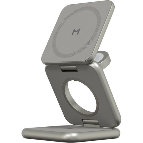 Беспроводное зарядное устройство MAGSSORY fold pro, USB-C, 23Вт, 3A, титановый [wch063t]
