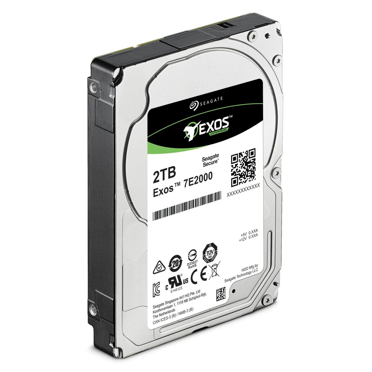Жесткий диск Seagate Exos ST2000NX0273, 2ТБ, HDD, SAS 3.0, 2.5