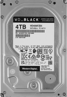 Обзор товара жесткий диск WD Black WD4005FZBX, 4ТБ, HDD, SATA III, 3.5 ...