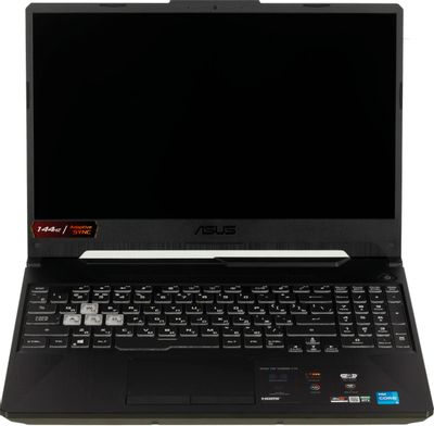 Ноутбук игровой ASUS TUF Gaming F15 FX506HCB-HN1138T 90NR0723-M04810, 15.6", Intel Core i5 11400H 2.7ГГц, 6-ядерный, 8ГБ DDR4, 512ГБ SSD,  NVIDIA GeForce  RTX 3050 для ноутбуков - 4 ГБ, Windows 10 Home, серый