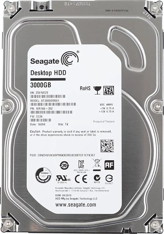 Seagate ST3000DM001 3TB HDD (メ13/14) 885bf034-d1e7-4c57-8241-