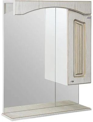 Шкаф MIXLINE Крит 60 без подсветки,  с зеркалом,  подвесной,  600х800х170 мм,  белый [534218]