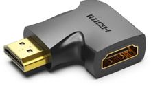 Изображение товара Переходник HDMI VENTION AIQB0 г-образный 4K позолота черный