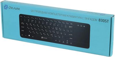 Характеристики Клавиатура Oklick 830ST, USB, Радиоканал, черный ...