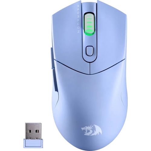 Мышь беспроводная Redragon St4r Pro, игровая, Bluetooth/Радио, оптическая, USB, 26000dpi, голубой [72267]