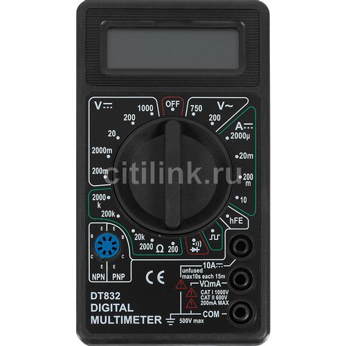 Мультиметр цифровой Ресанта DT 832, ручной