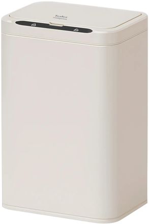Ведро для мусора TESLER STB-2511, 25л, металл, прямоугольная, сенсорная крышка, бежевый