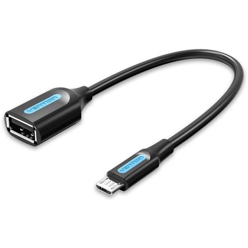 Переходник USB2.0 VENTION CCUBB, USB A(f) — micro USB B (m), круглое, 0.15м