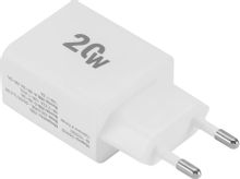 Изображение товара Сетевое зарядное устройство DIGMA DGW2D 20Вт USB-A USB-C белое универсальное
