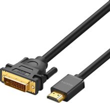 Изображение товара Кабель видео HDMI (m) - DVI-D (m) 1.5м UGREEN HD106 с ферритовым фильтром и позолоченными контактам