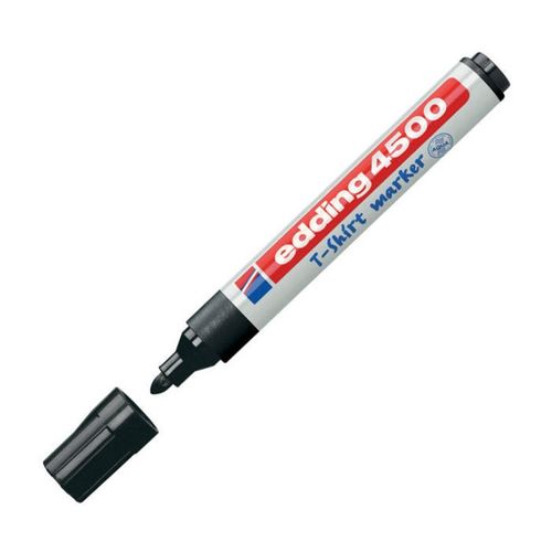 Упаковка маркеров для ткани Edding E-4500/1, круглый пишущий наконечник, черный 10 шт./кор. EDDING