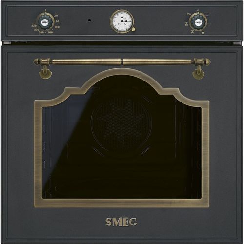 Духовой шкаф электрический SMEG Cortina SF67C1AO, 70л, дверца с 3 стеклами, антрацит