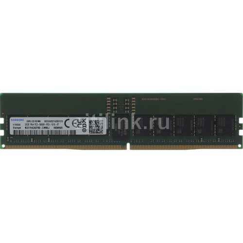 Память DDR5 Samsung M321R4GA0PB0-CWM 32ГБ DIMM, ECC, registered, PC5-44800, CL40, 5600МГц