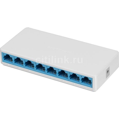 Коммутатор MERCUSYS MS108, неуправляемый, 8 RJ-45, 100 Мбит/с