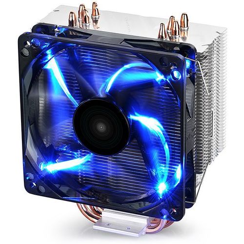 Устройство охлаждения (кулер) DeepCool Gammaxx 400 Blue Basic, 4-pin, одноцветная, 120мм, черный, retail [dp-mch4-gmx400p-bl]