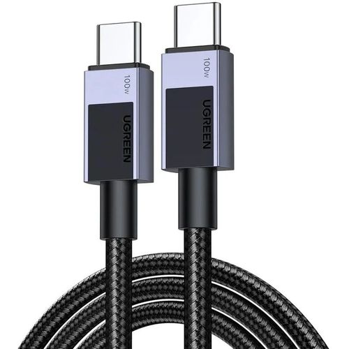 Кабель UGREEN L512, USB Type-C (m) - USB Type-C (m), 3м, 5A, серый [45065]