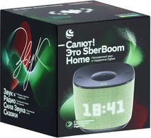 Умная колонка SBER Boom Home SBDV-00171V, 8Вт, с Салют, светло-зеленый + Датчик температуры и влажности