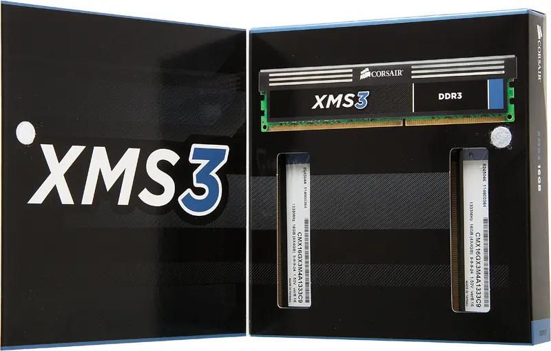 Corsair XMS3 CMX16GX3M4A1333C9 DDR3 4x 4 1333 DIMM Ret 629198