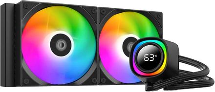 Система водяного охлаждения ID-COOLING FX240 TD,  LCD, 4-pin,  ARGB,  120мм,  черный,  retail