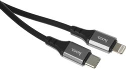 Изображение товара Кабель HOCO X86 iP Spear PD Lightning - USB Type-C 1м черный Изображение товара Кабель HOCO X86 iP Spear PD Lightning - USB Type-C 1м черный