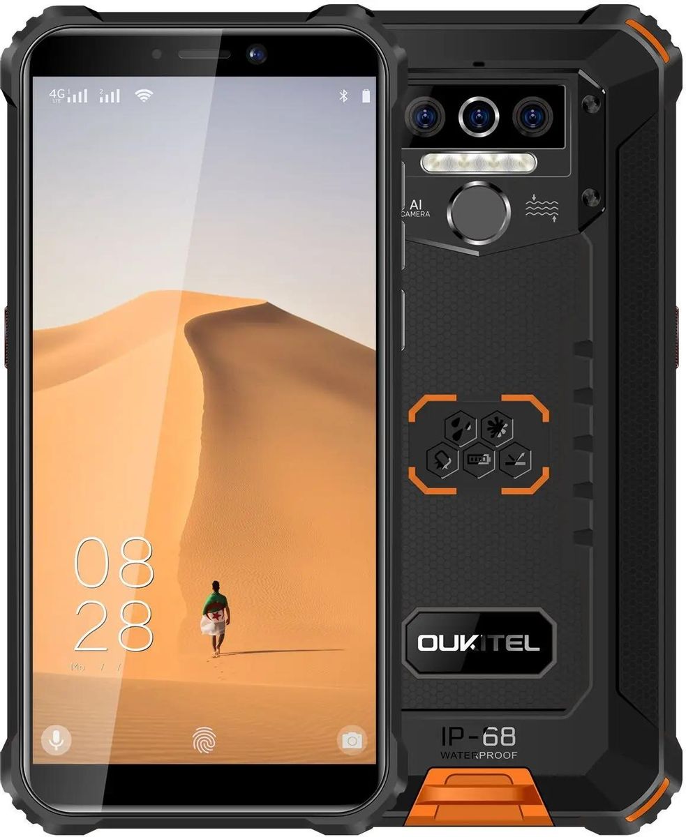 Характеристики Смартфон OUKITEL WP5 IP68, оранжевый (1722924) смотреть в  СИТИЛИНК