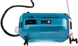 Опрыскиватель Makita DUS054Z, аккумуляторный, наплечный, 5л, бирюзовый/белый
