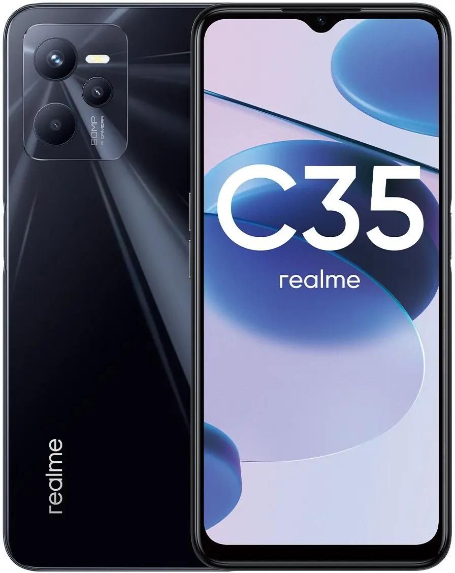 Отзывы на Смартфон REALME C35 4/64Gb, RMX3511, черный в интернет-магазине  СИТИЛИНК (1783102)