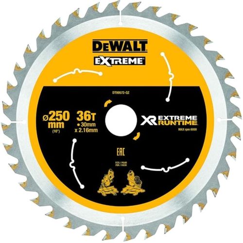 Пильный диск DeWALT DT99572-QZ, по дереву, 250мм, 2.16мм, 30мм