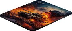 Коврик для мыши Cactus Burning tank рисунок, ткань, 300х250х3мм