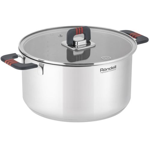 Кастрюля 5.2л Rondell Stripes RDS-1638, нержавеющая сталь, с крышкой