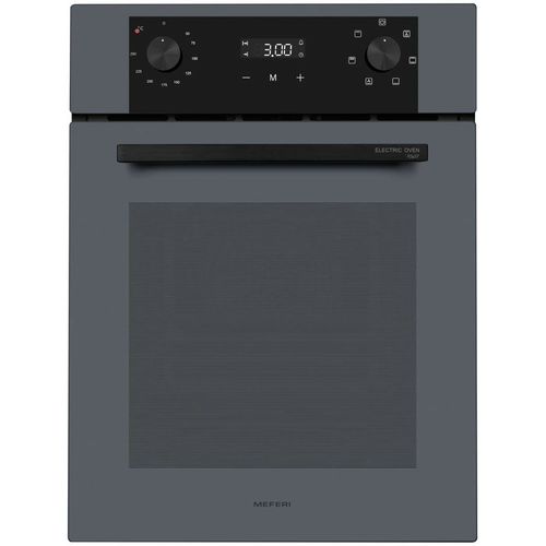 Духовой шкаф электрический MEFERI Power MEO456GR, 53л, дверца с 2 стеклами, серый