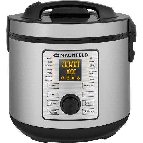 Мультиварка MAUNFELD MPMC-1625S, 860Вт, нержавеющая сталь [ка-00016504]