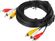 Изображение товара Кабель аудио-видео NingBo 3хRCA (m) -  3хRCA (m),  5м, черный [jaac027-5]