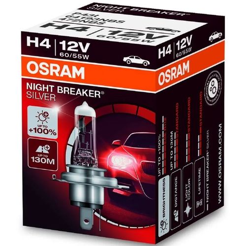 Лампа автомобильная галогенная Osram 64193NBS, H4, 12В, 60Вт, 1шт