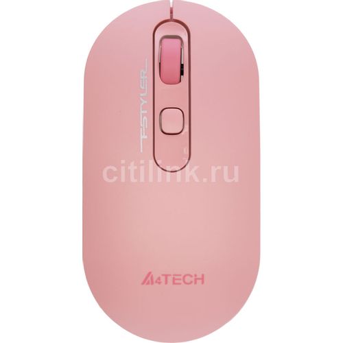 Мышь беспроводная A4TECH Fstyler FG20, радио, оптическая, USB, 2000dpi, розовый [fg20 pink]