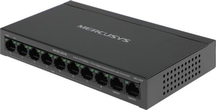 Коммутатор MERCUSYS MS110CP, неуправляемый, 10 RJ-45, 10/100/1000 Мбит/с