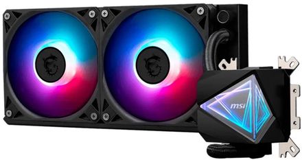 Система водяного охлаждения MSI Mag Coreliquid I240,  4-pin,  RGB,  120мм,  черный,  retail
