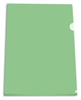 Папка-уголок Бюрократ -EE310/1GREEN,  A4,  пластик,  0.15мм,  зеленый