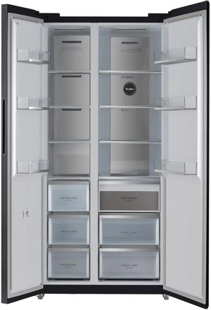 Холодильник двухкамерный TESLER RSD-537BI Side by Side, инверторный, графит
