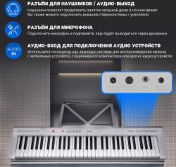 Синтезатор TESLER KB-6120, белый