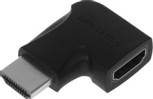 Изображение товара Переходник видео VENTION AIPB0,  HDMI (m)  (Г-образный) -  HDMI (f),  ver 2.0,  GOLD,  черный