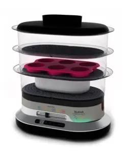 Пароварка Tefal VC3008, серебристый и черный